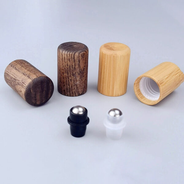 15ml Glass Roll On Bottle With Wood Cap (2)