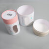 Kraft Paper Tube Packaging Round Box With Clear Window (3)