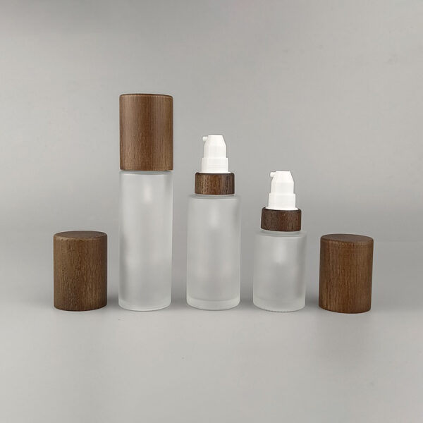 Glass Serum Bottle With Wood Cap (3)
