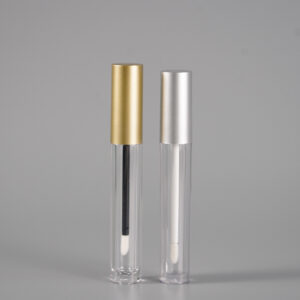 8Tubo de brillo de labios redondo dorado mate de ml (2)