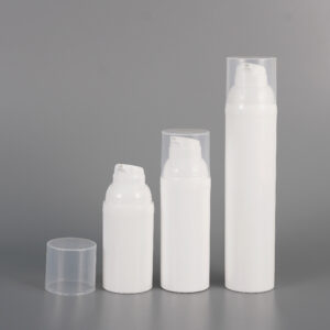 PP White Airless Bottle For Sunscreen