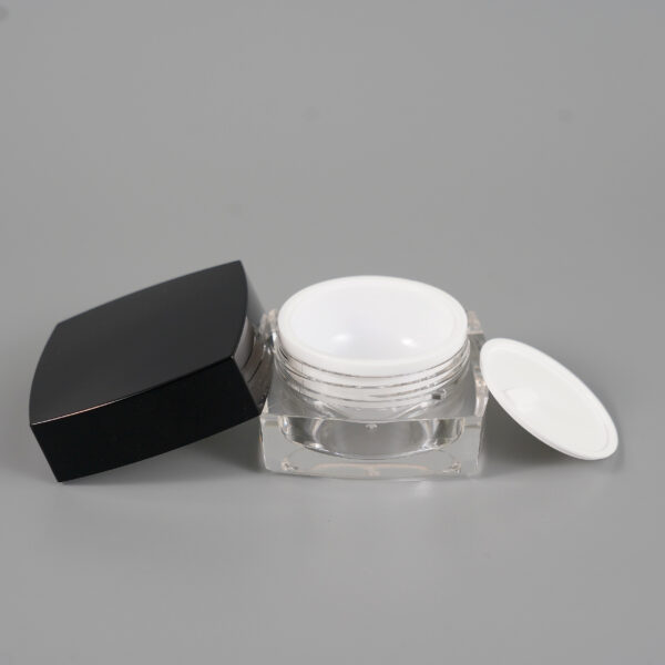 Recipiente para crema cuadrado negro (1)