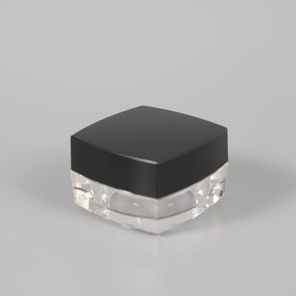 Recipiente para crema cuadrado negro (3)